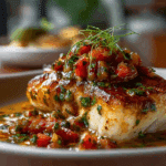 RED SNAPPER WITH CREAMY CREOLE SAUCE