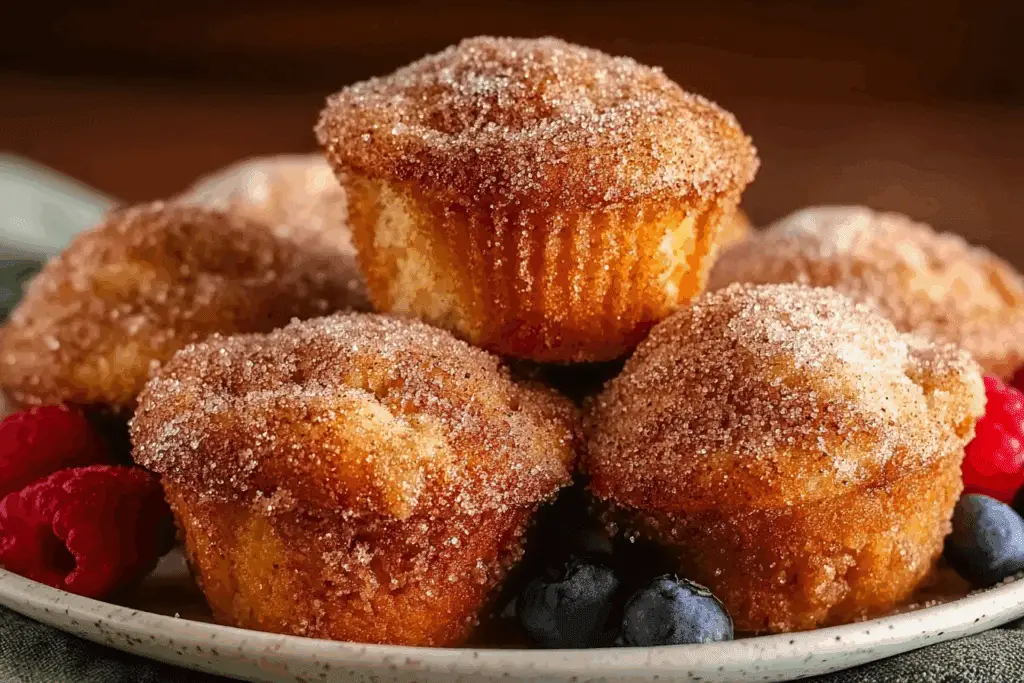 Grandma’s Fluffy Cinnamon Sugar Donut Muffins