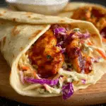Chicken Wraps with Coleslaw