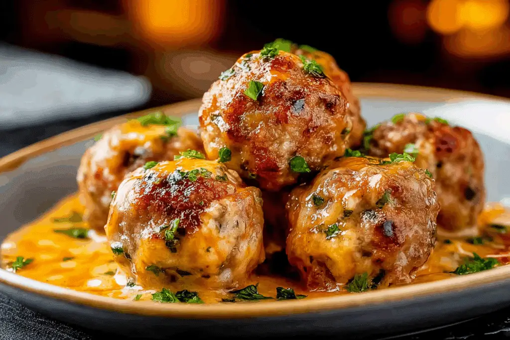 Rotel Cream Cheese Sausage Balls