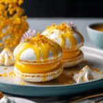 Miso Mango Meringue Clouds