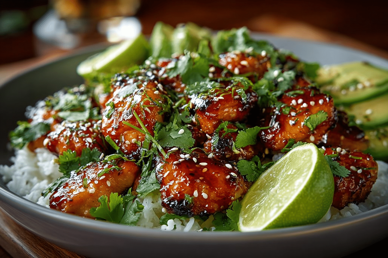 Honey Lime Chicken Bowls