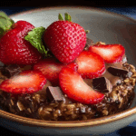 Chocolate-Strawberry Baked Oats