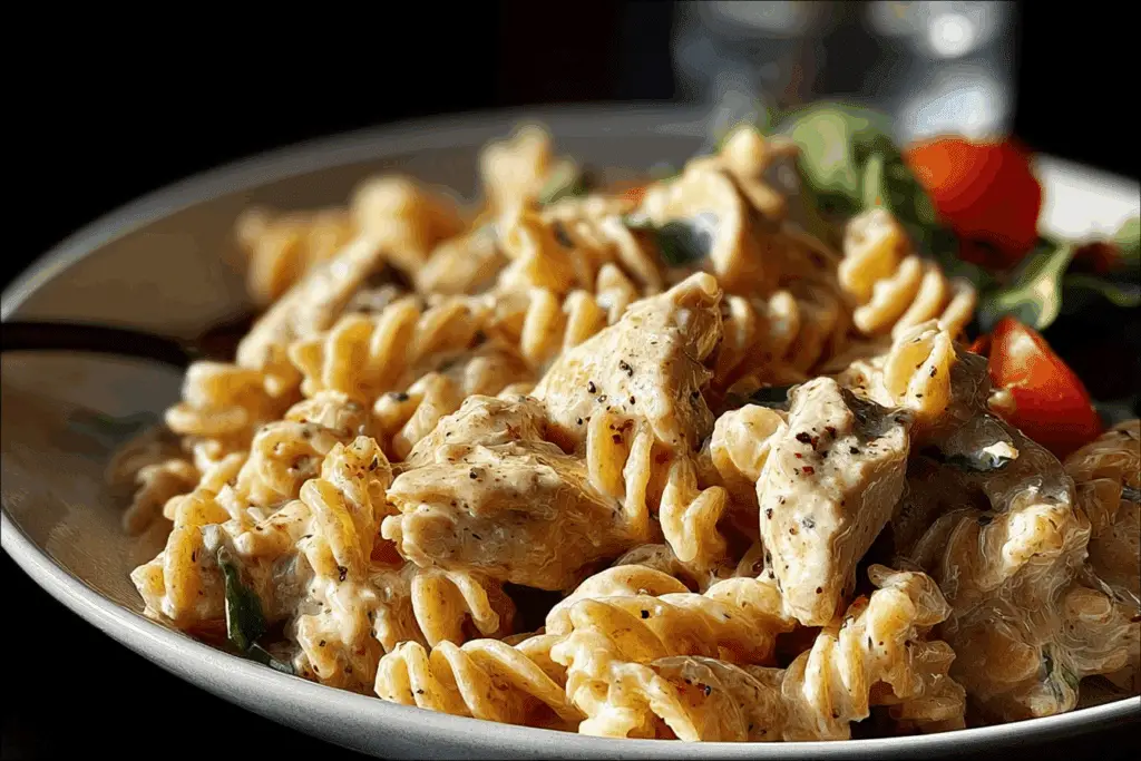 Creamy Crock Pot Ranch Chicken Pasta