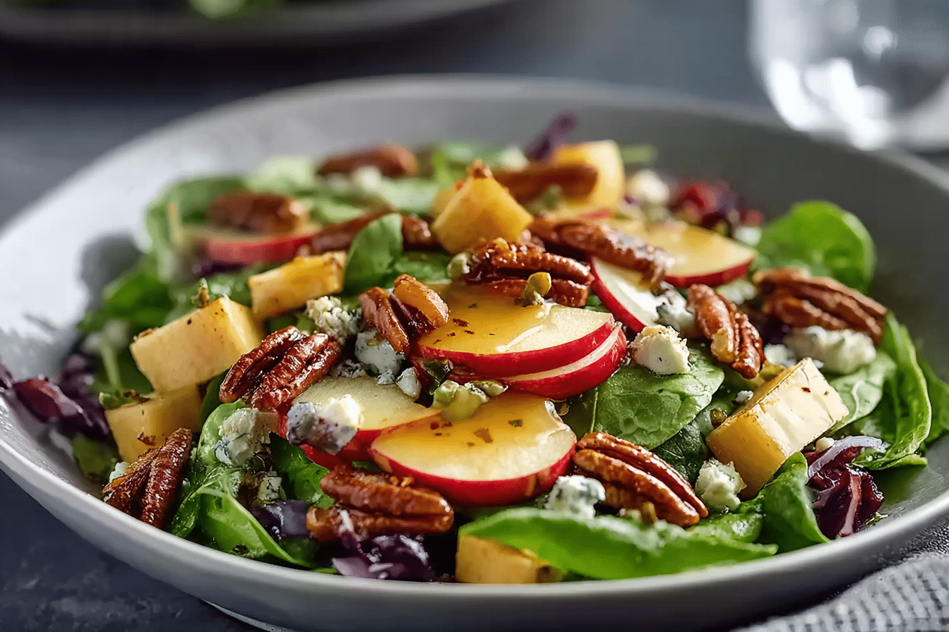 Crisp Apple-Pecan Salad with Vinaigrette