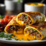 SAUSAGE, EGG & CHEESE BREAKFAST ROLL-UPS