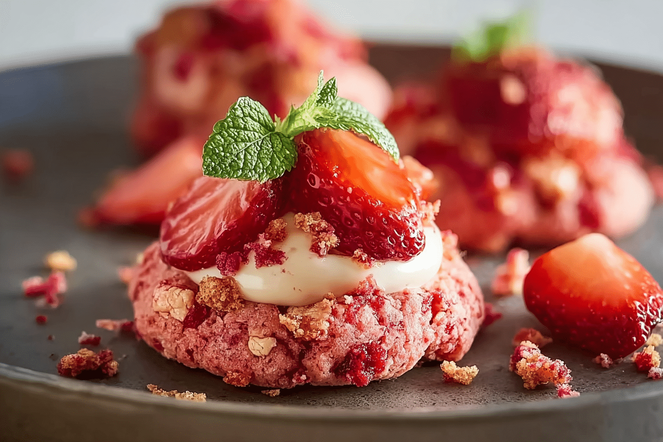 Strawberry Crunch Cookies