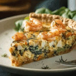 Shrimp and Spinach Quiche