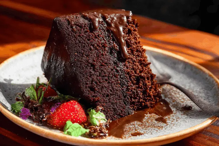 FUDGY CHOCOLATE CAKE