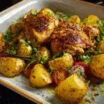 Crispy Baked Chicken & Herb Potatoes Traybake