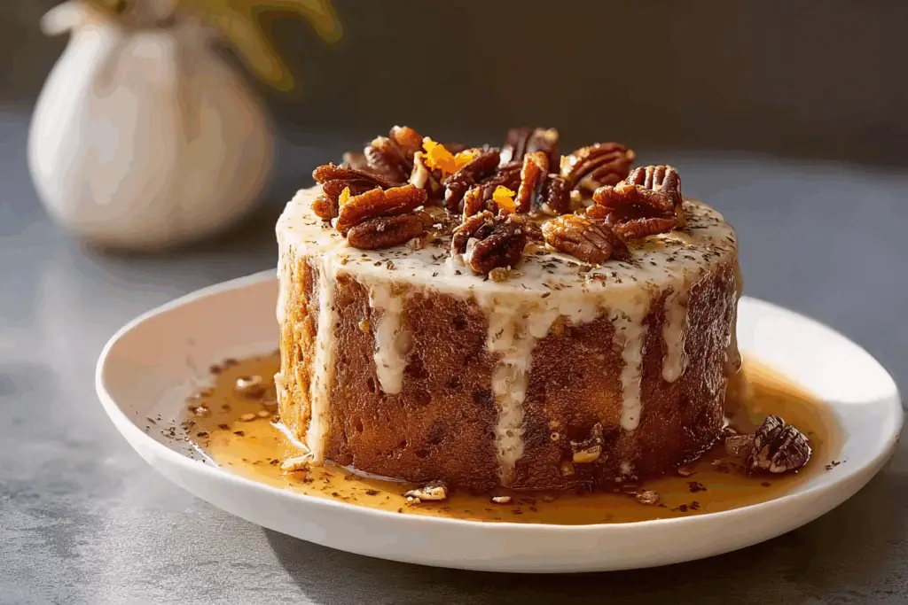 Maple Pecan Pumpkin Yogurt Cake