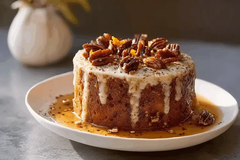 Maple Pecan Pumpkin Yogurt Cake