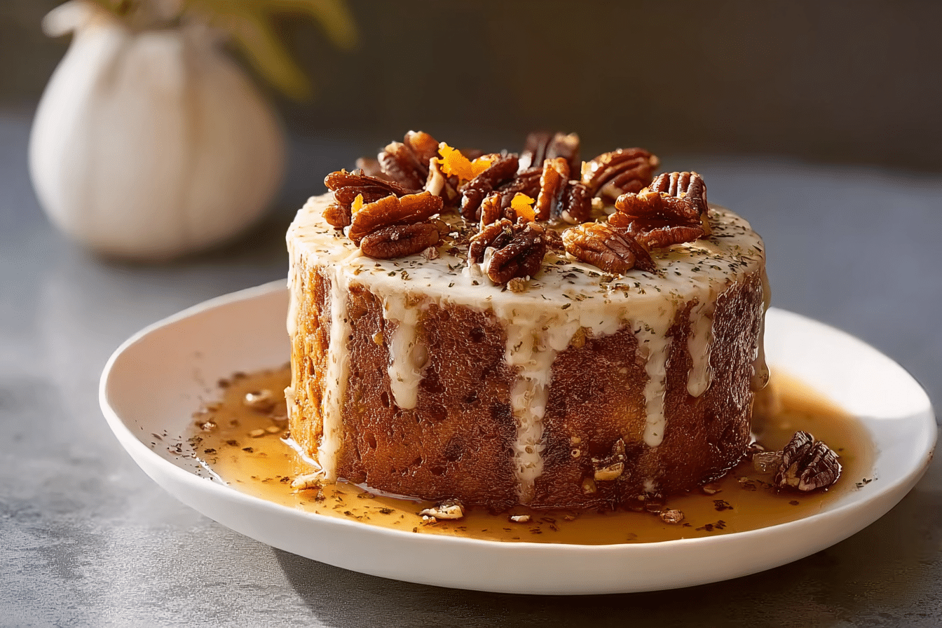 Maple Pecan Pumpkin Yogurt Cake