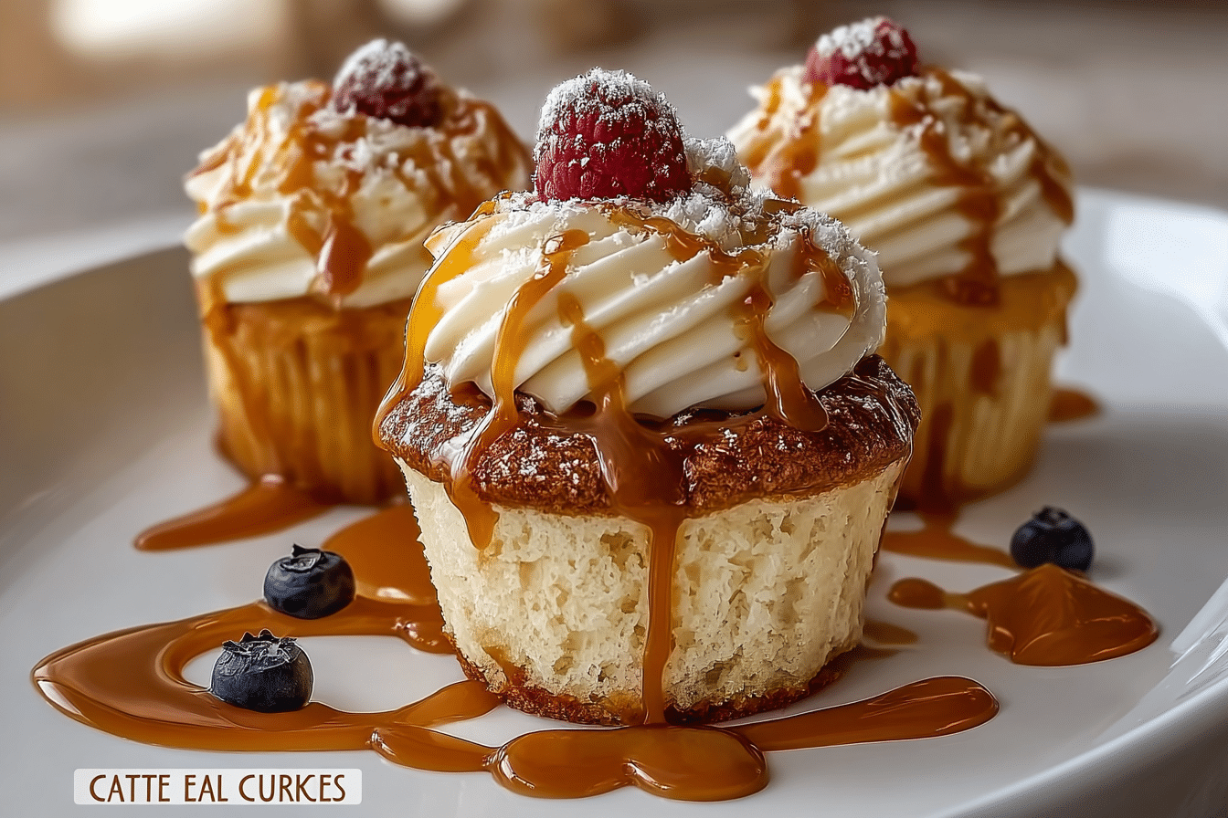 Salted Caramel Cream Cheese Cupcakes