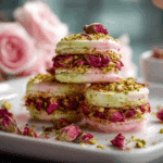 Persian Pistachio Rose Cloud Sandwiches