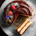 Vanilla Cake with Chocolate Frosting