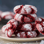 Red Velvet Cake Mix Crinkle Cookies