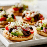 Mini Greek Pita Pizza Appetizers