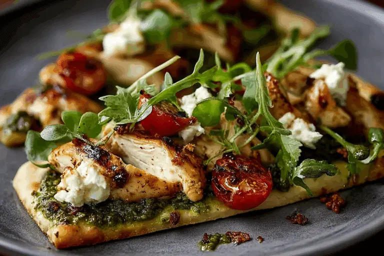 Pesto Chicken Flatbread