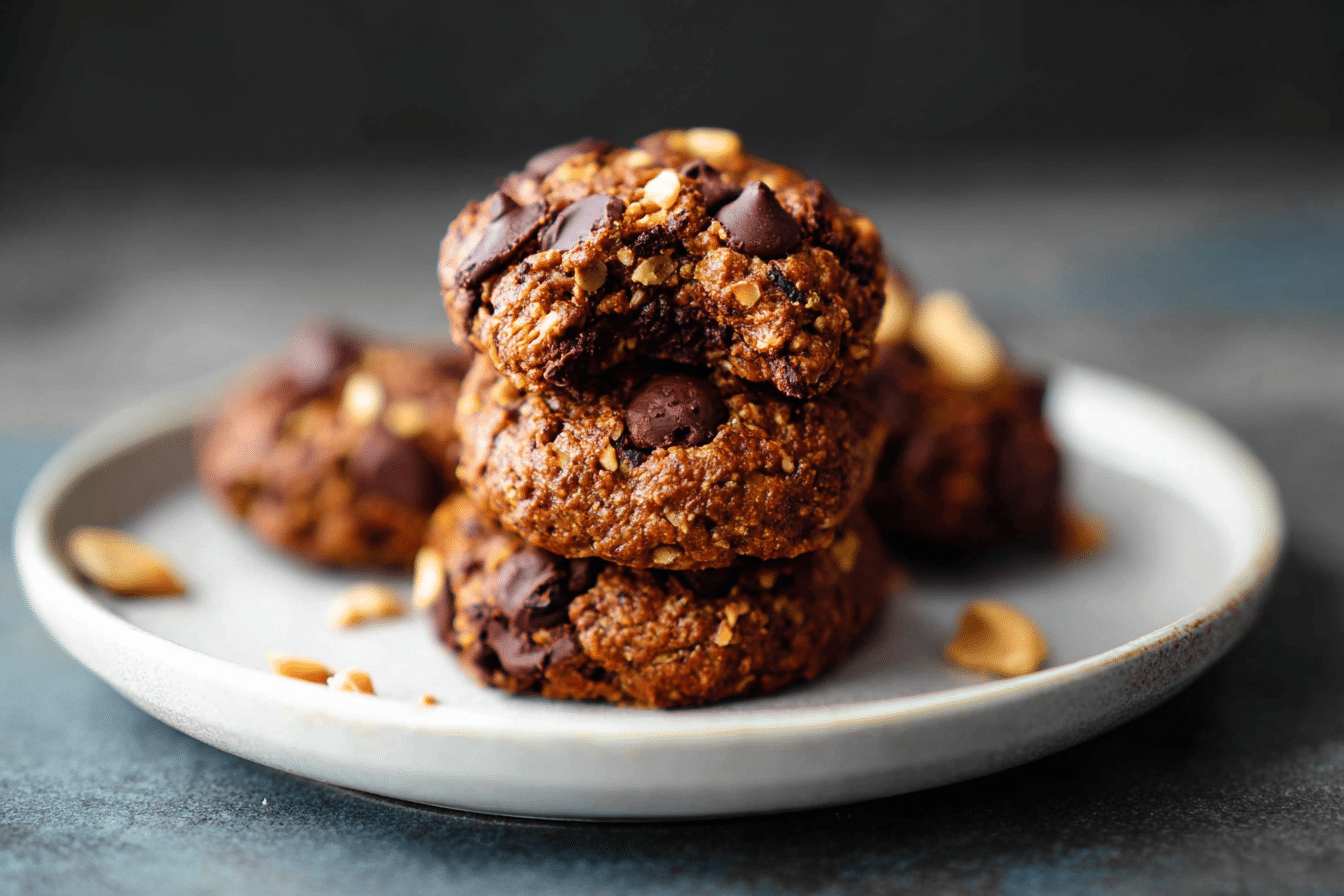 Raw Peanut Butter Chocolate Chip Cookies {Vegan}