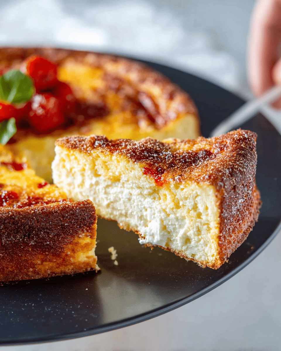 Crustless Ricotta Cheesecake - Cookandvibes