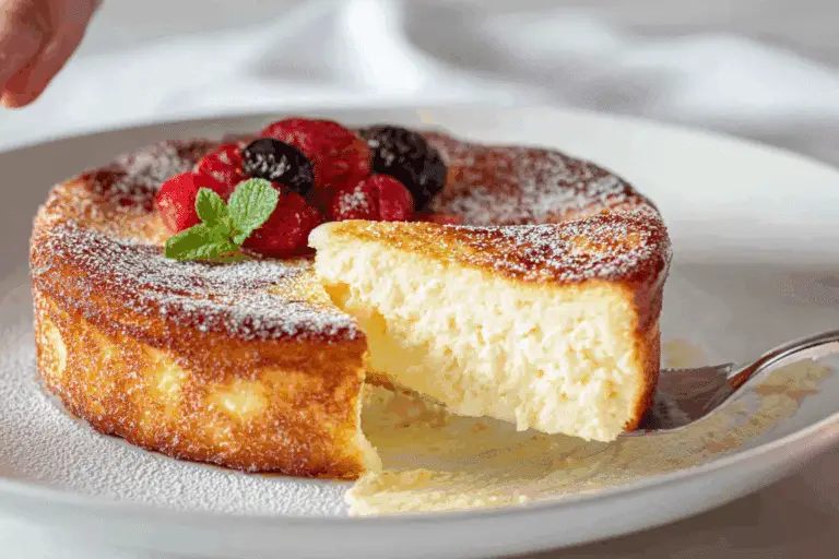 Crustless Ricotta Cheesecake