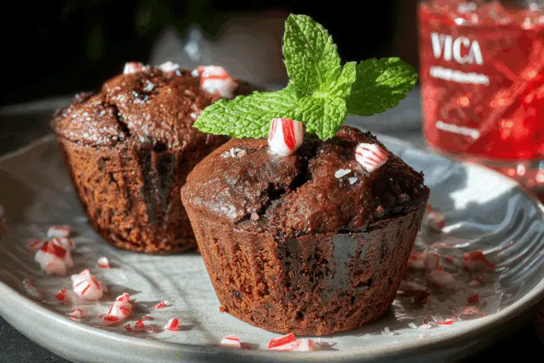 Double Chocolate Muffins with Peppermint