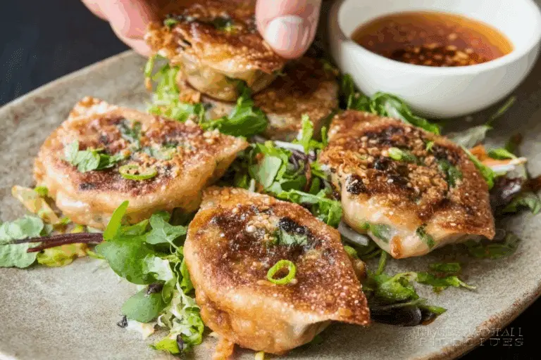 Crispy Smash Egg Roll Dumplings