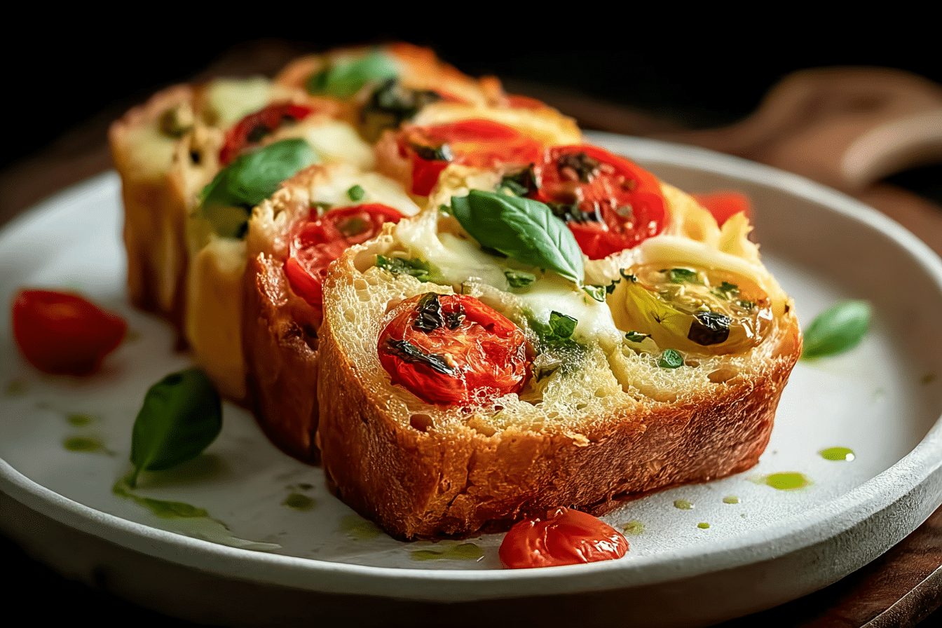 Savory Caprese Bread