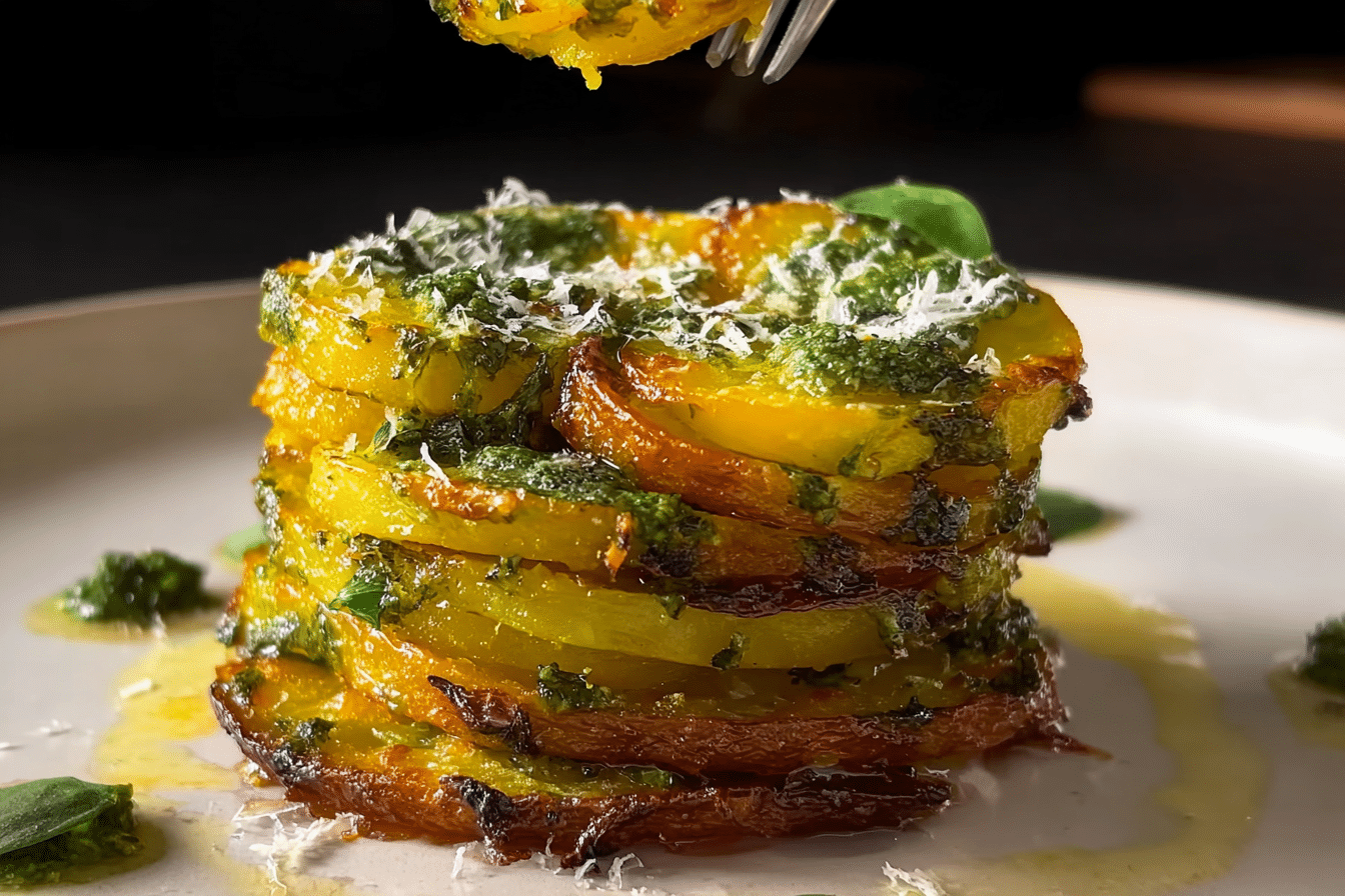 Broccoli Cheddar Potato Stacks
