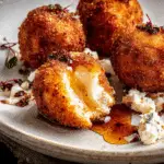 Fried Goat Cheese Balls with Spicy Honey (Gluten-Free)