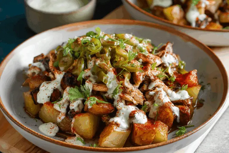 Chicken Shawarma Potato Bowls