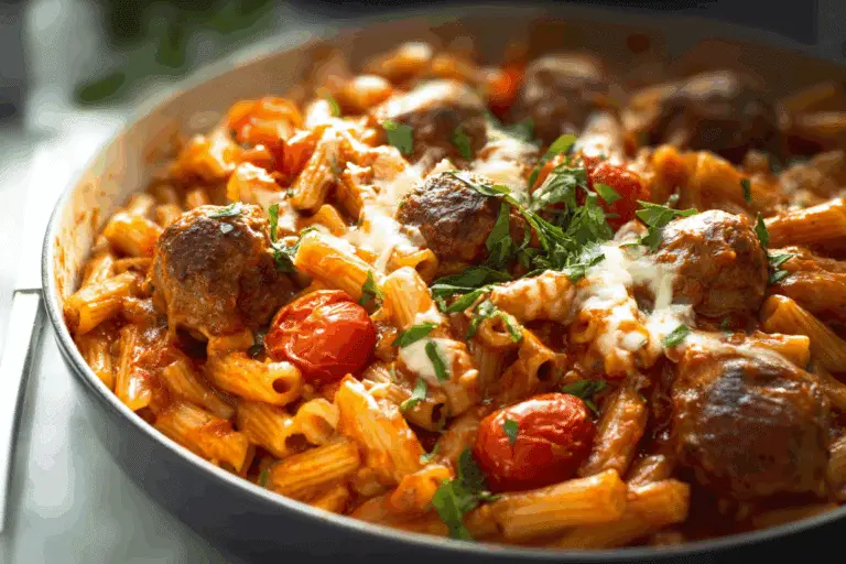 Meatball Pasta Bake