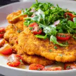 Chicken Milanese with Fresh Arugula Salad