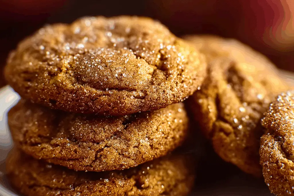 Soft Batch Apple Cider Gingersnap Cookies