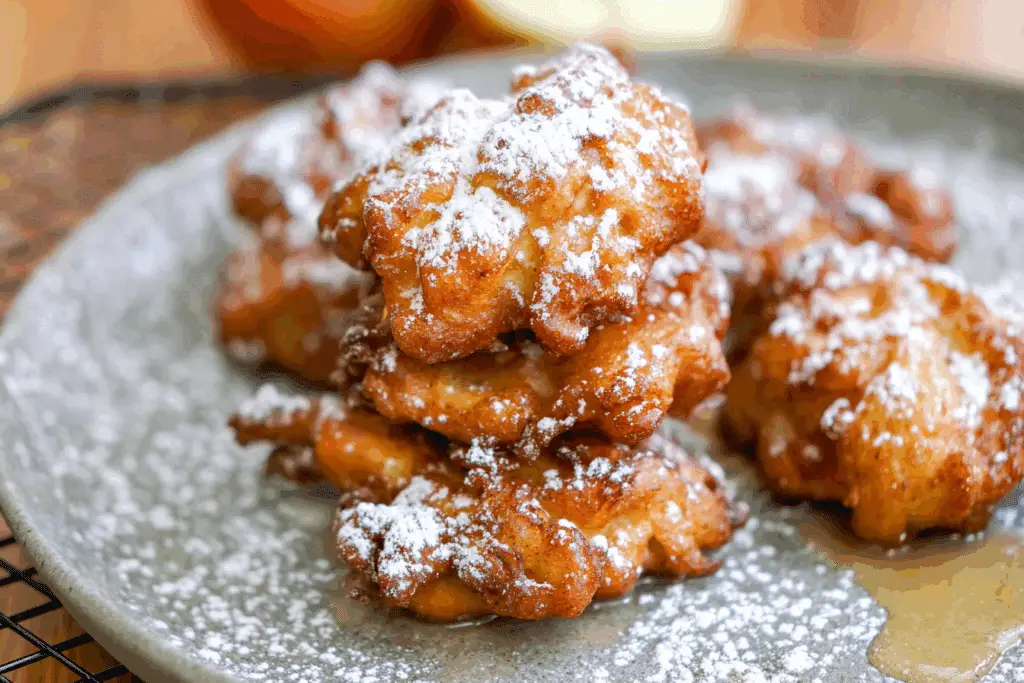 Easy Air Fryer Apple Fritters Recipe (Gluten-Free)