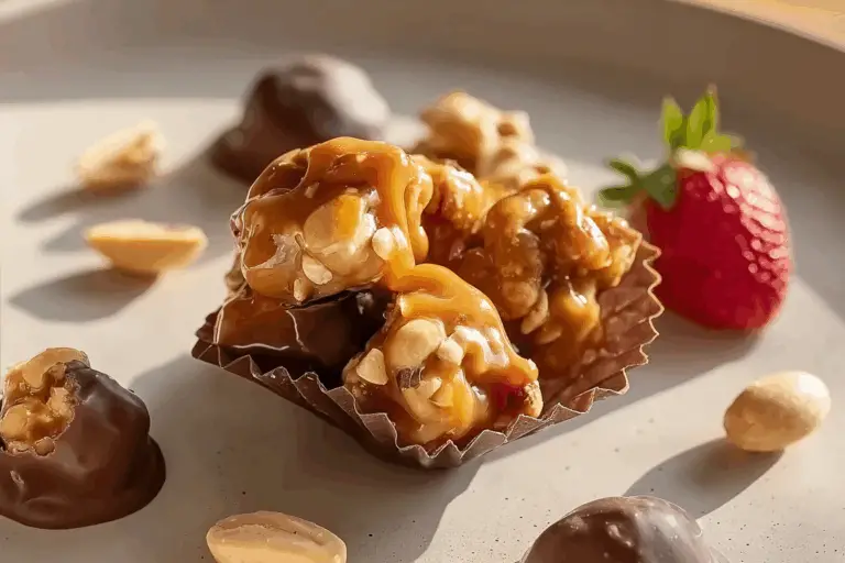 Salted Peanut Caramel Clusters