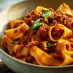 Hearty Pappardelle Bolognese