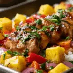 Hawaiian Chicken Sheet Pan Dinner