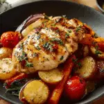 Honey Mustard Glazed Chicken with Roasted Vegetables