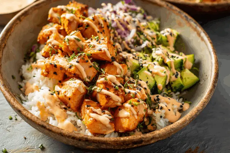Spicy Mayo Salmon Bowl