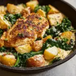 CREAMY GARLIC PARMESAN CHICKEN & POTATOES