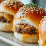 Garlic Parmesan Cheeseburger Bombs