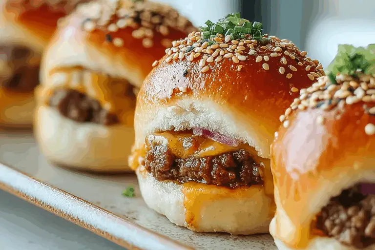 Garlic Parmesan Cheeseburger Bombs