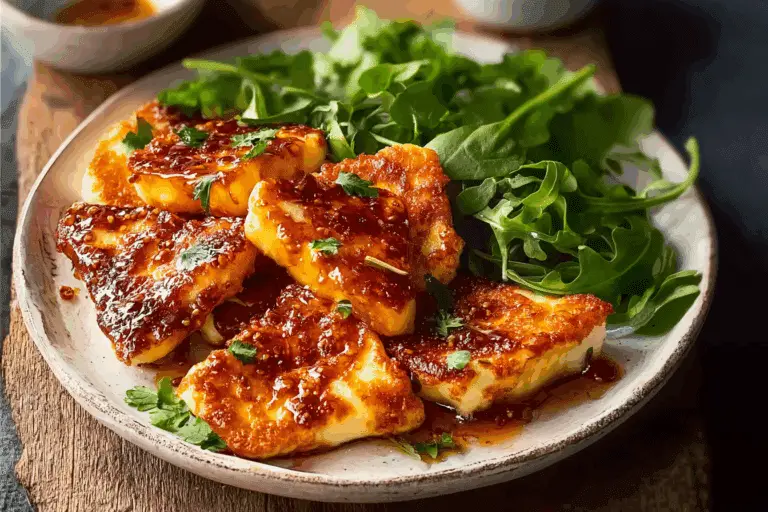 Hot Honey Halloumi Schnitzel