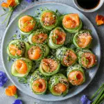 Smoked Salmon Cucumber Rolls