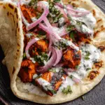 Cheesy Chicken Tikka Wraps