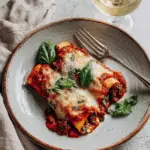 Baked Cannelloni with Beef and Mozzarella