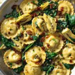 Sausage Stuffed Butternut Squash with Spinach, Pecans, and Cranberries