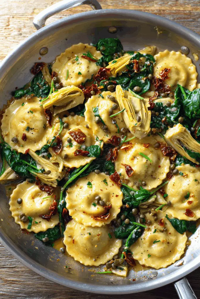Sausage Stuffed Butternut Squash with Spinach, Pecans, and Cranberries